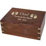 Engraved Wood Pet Urns