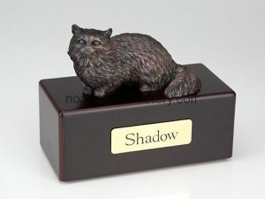 Urn with a cat design