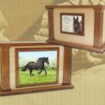 Beautiful cremation box honoring a beloved horse